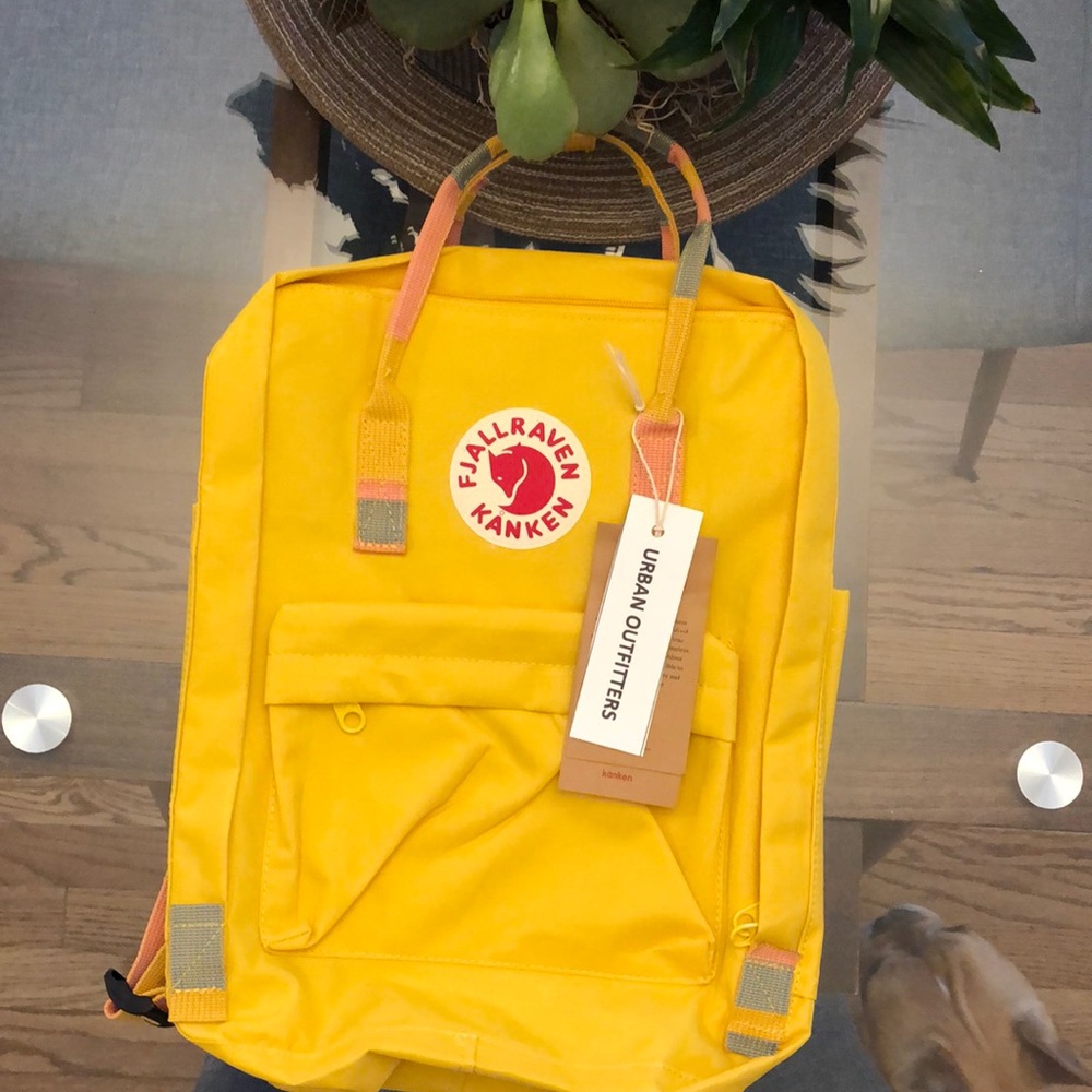 Brand New,  Classic size  Kanken Backpack Yellow